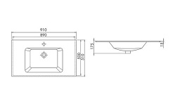  Мебель для ванной Кристалл 90 титан/белый – фотография-3
